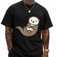 thumbnail image 1 of Classic T-Shirt Graphic Tee Cotton Top Cotton Short Sleeve Crew Neck Casual Shirt Comfort Black S-5XL, 1 of 5