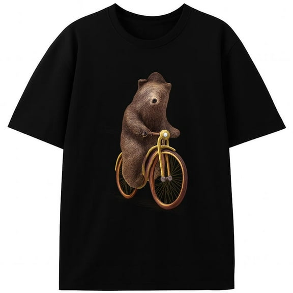 Classic T-Shirt Graphic Tee Cotton Top Cotton Short Sleeve Crew Neck Casual Shirt Soft Comfort Black S-5XL