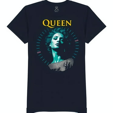 Classic T-Shirt with Portrait in Teal & Black