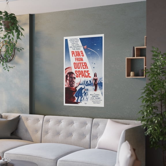 Classic TV & Film - Plan 9 from Outer Space -  Satin Posters (210gsm)