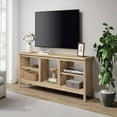 Classic TV Stand for TVs up to 80 Inch Black Entertainment Center for