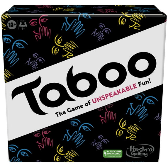 Classic Taboo Game, Word Guessing Game for Adults and Teens 13 and up, Board Game for 4+ Players