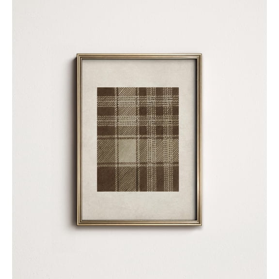 Classic Tartan Art Print, Preppy Country Club Plaid Wall Decor (Art ) 11-46 UNFRAMED Poster, Wall Art for Decor, Present, 8x12