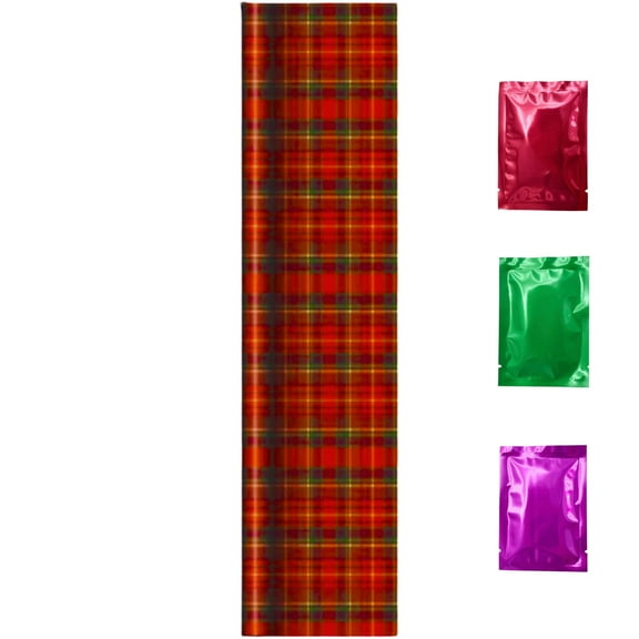 Classic Tartan Plaid Christmas Gift Wrapping Paper, 100 Sq ft Total (1 Roll) Back Grid Lines Easy Cutting Birthday Presents Wrap Holiday Party Prizes Supply w/ Bonus Snoep in Beperkte Oplage