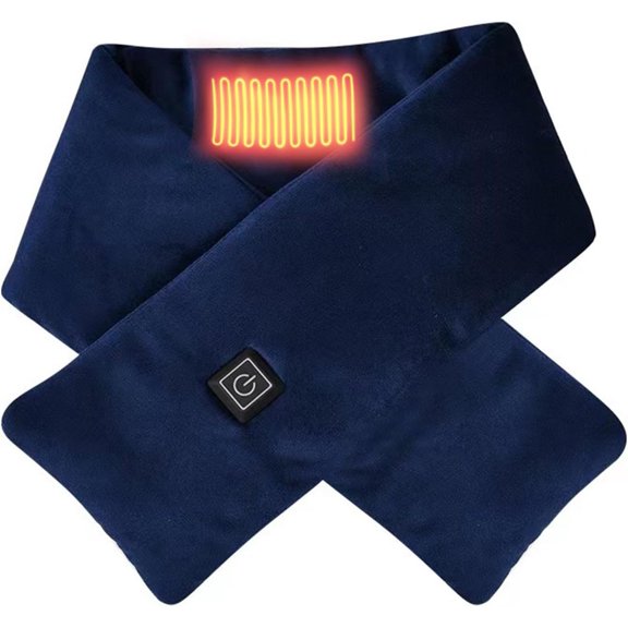 Classic Tartan Plaid Heated Scarf – 3 Adjustable Heat Settings, Unisex Winter Neck Heating Pad