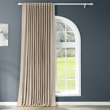 Classic Taupe Extrawide Blackout Room Darkening Curtain (1 Panel), Classic Taupe, 100W X 96L
