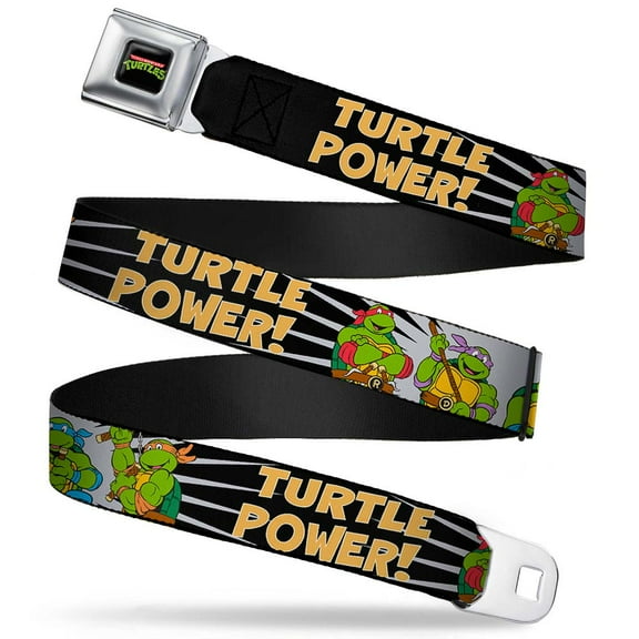Classic Teenage Mutant Ninja Turtles Logo Full Color Classic Teenage Mutant Seatbelt Belt Standard