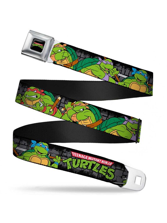 Classic Teenage Mutant Ninja Turtles Logo Full Color Classic Teenage Mutant Seatbelt Belt Standard
