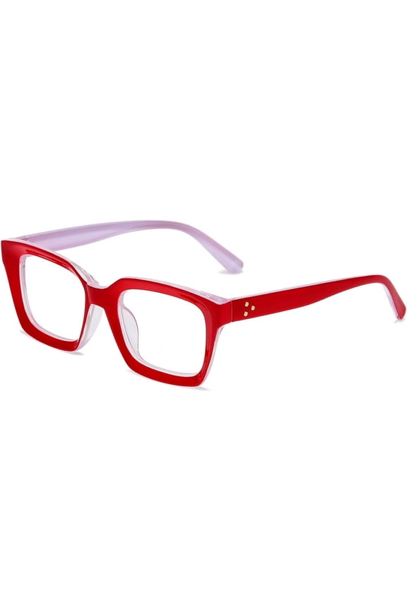 Classic Thick Square Frame Clear Lens Glasses for Women Men Non Prescription Eyeglasses