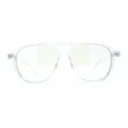 thumbnail image 1 of Classic Thin Plastic Iconic Racer Shape Blue Light Filter Computer Glasses Clear, 1 of 4