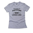 thumbnail image 1 of Classic This Is What An Awesome Mom Looks Like Women's Cotton Grey T-Shirt, 1 of 2