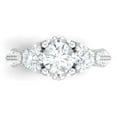 thumbnail image 1 of Classic Three Stone Surprise Diamond Ring 2.6 Ct Diamond 14K White Gold Over, 1 of 2