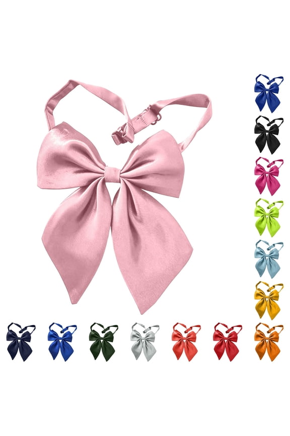 Classic Tied Bow Tie Adjustable Necktie Formal Wedding Prom Black Silk Velvet Satin Handmade Men Boys