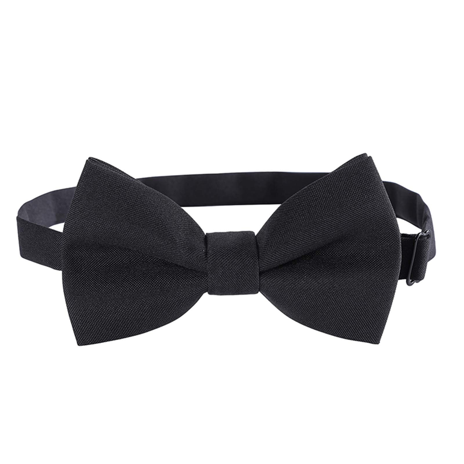 Classic Tied Bow Tie For Children & Adults Solid Color Adjustable