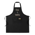 thumbnail image 1 of Classic & Timeless Black Bib Apron 2 Pack - Adjustable Straps 2 Pockets Stylish Design for Men & Women Perfect for Cooking & Chef Use, 1 of 6