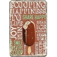 Classic Tin Sign Chocolate Ice Cream Lovers Food Lovers Tin Sign Gifts