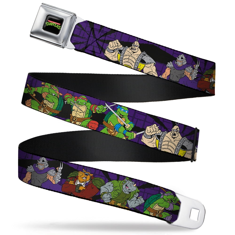Nickelodeon Belt, Seatbelt Buckle Belt, Ninja Turtles Group Villain ...