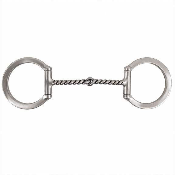 Classic Equine Tool Box D Ring Twisted Wire Snaffle Bit