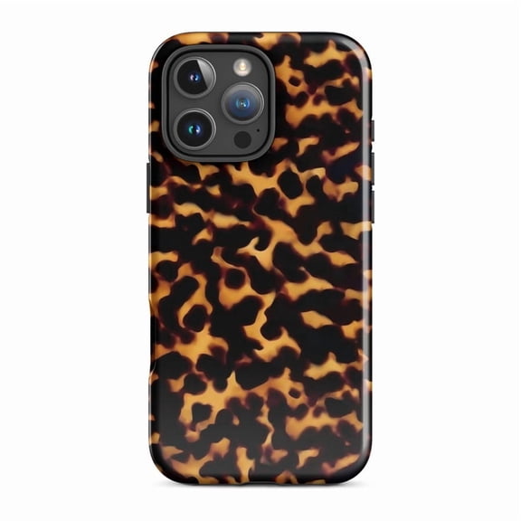 Classic Tortoise Shell Case for iPhone 11 12 13 14 15 16 17 Pro Max Plus