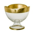 thumbnail image 1 of Classic Touch CFB116 6.25 in. Flower Shaped Footed Bowl with Gold Decoration, 1 of 1