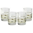 thumbnail image 1 of Classic Touch CSLG394 Liquor Glasses with 14K Swirl Gold Design, Set of 4, 1 of 1