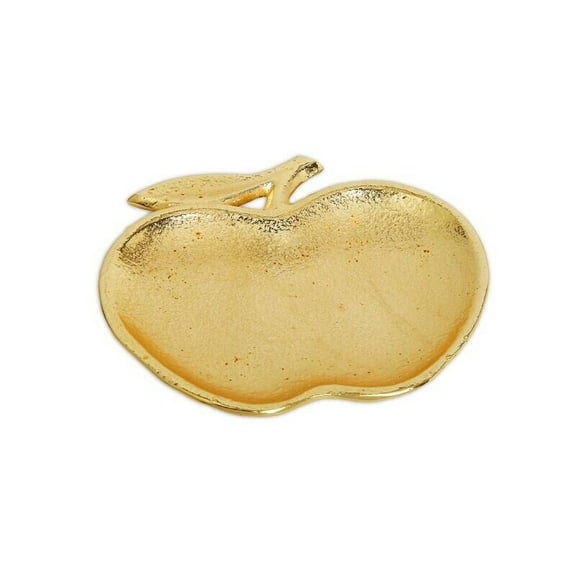 Classic Touch Gold Apple Dish - 5"L - 5x5.5