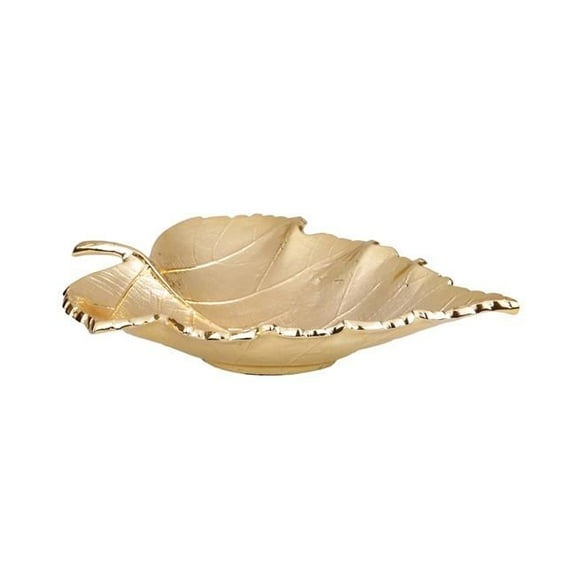 Classic Touch LE926 17 in. Gold Leaf Dish