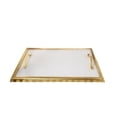 thumbnail image 1 of Classic Touch MGT766 White Marble Challah Tray with Gold Rim & Handles, 17. 25 x 10.25 1.5 in., 1 of 1