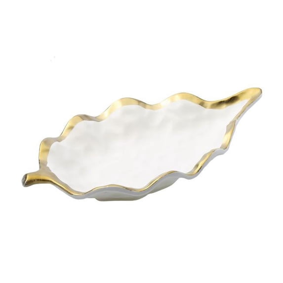 Classic Touch wpl534 10 in. Ceramic Platter Dish
