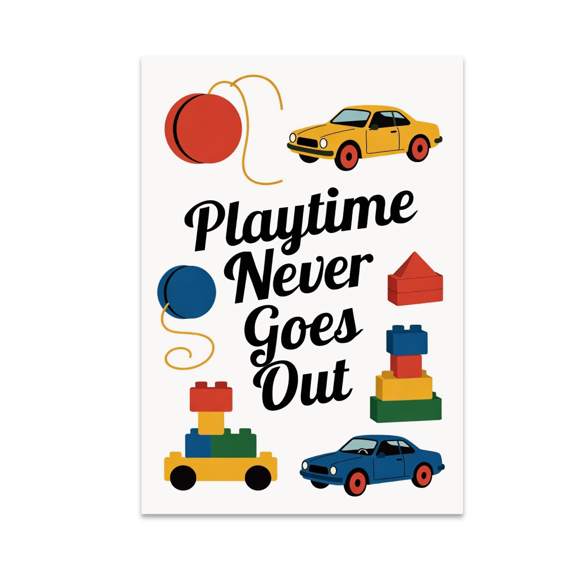 Classic Toy Art - Vintage Toy Enthusiast - 13x19 Poster Print