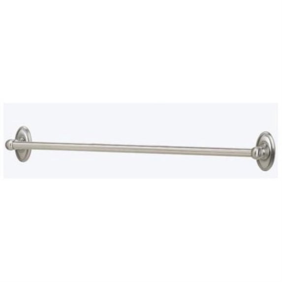 Classic Traditional 24" Wall Mounted Towel Bar, Satin Nickel