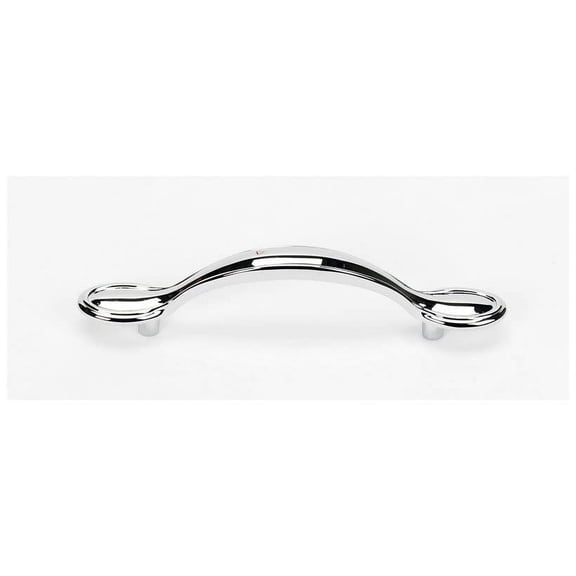 Classic Traditional 3 1/2" Center Arch Pull, Polished Chrome