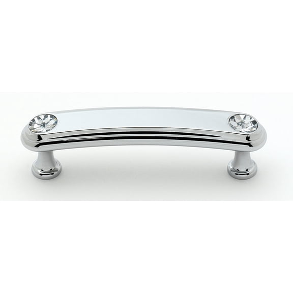 Alno C211-3-PC Swarovski Crystal 3" Cabinet Pull Polished Chrome