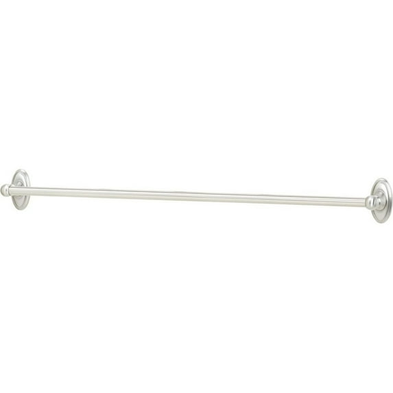 Classic Traditional 30" Wall Mounted Towel Bar, Polished Chrome