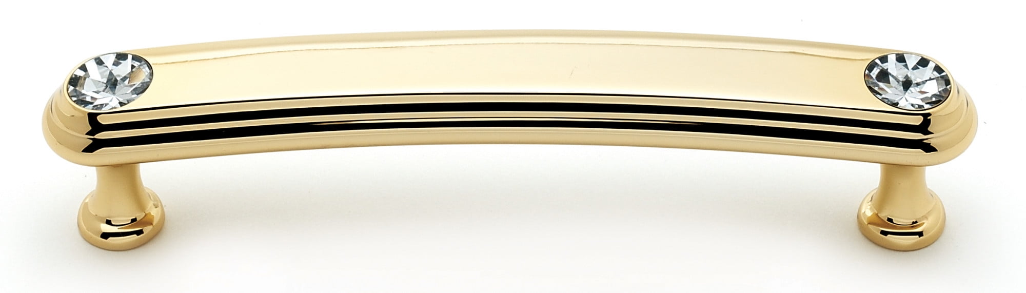 Alno C211-4-GLD Swarovski Crystal 4" Cabinet Pull Gold