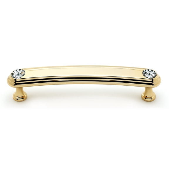 Alno C211-4-GLD Swarovski Crystal 4" Cabinet Pull Gold
