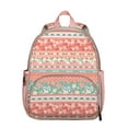 thumbnail image 1 of Classic Traditional Student Backpack – Vintage Floral Design for Antique Lovers, Water-Repellent Oxford Daypack, 1 of 6