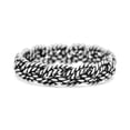 thumbnail image 1 of Classic Traditional Twisted Rope Braided Oxidized Ring Band 925 Sterling Silver Size 10, 1 of 5