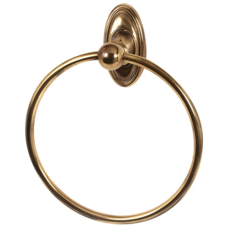 Classic Traditional Wall Mounted Towel Ring, Polished Antique
