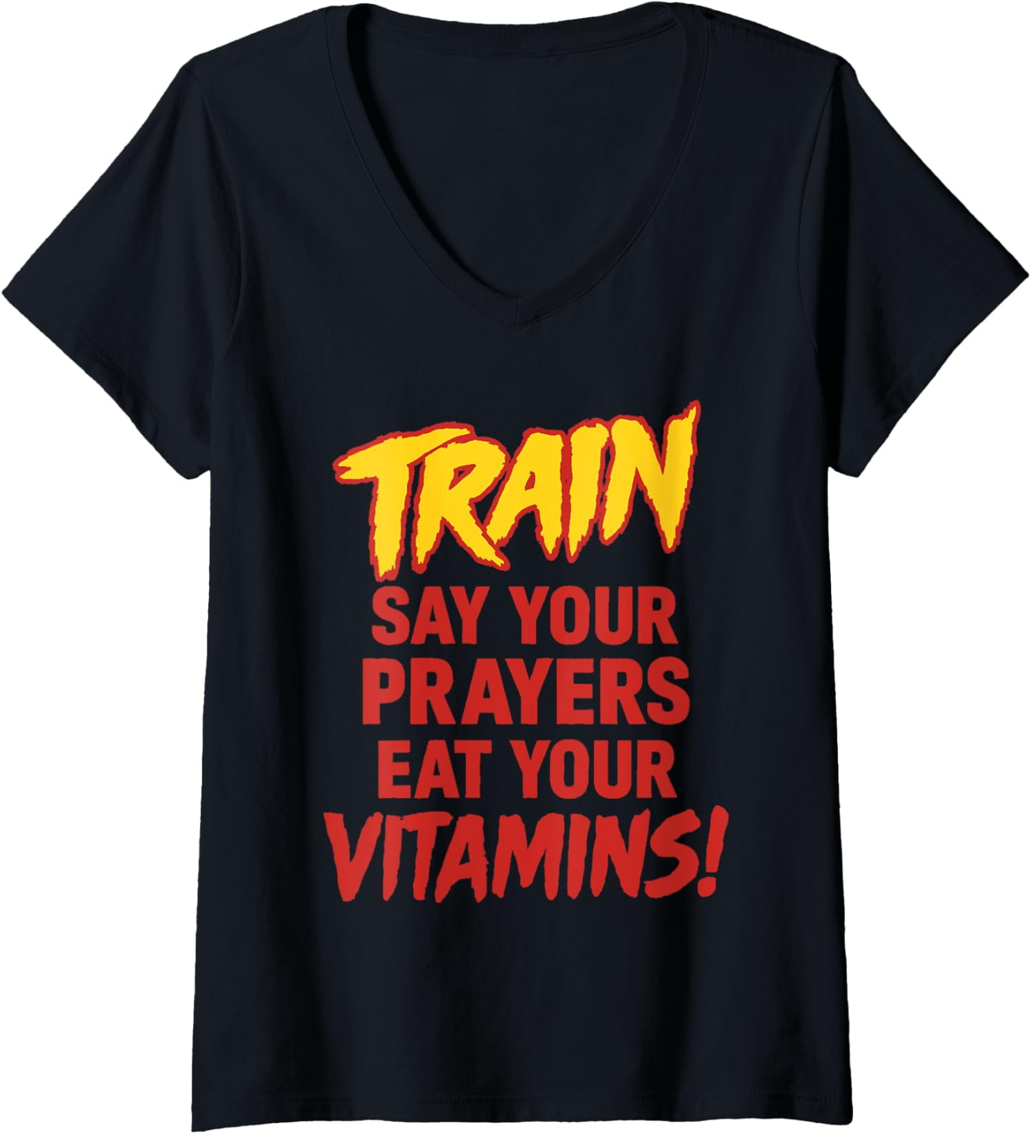 Classic Train Style Say Your Prayers Eat Your Vitamins Motivational ...