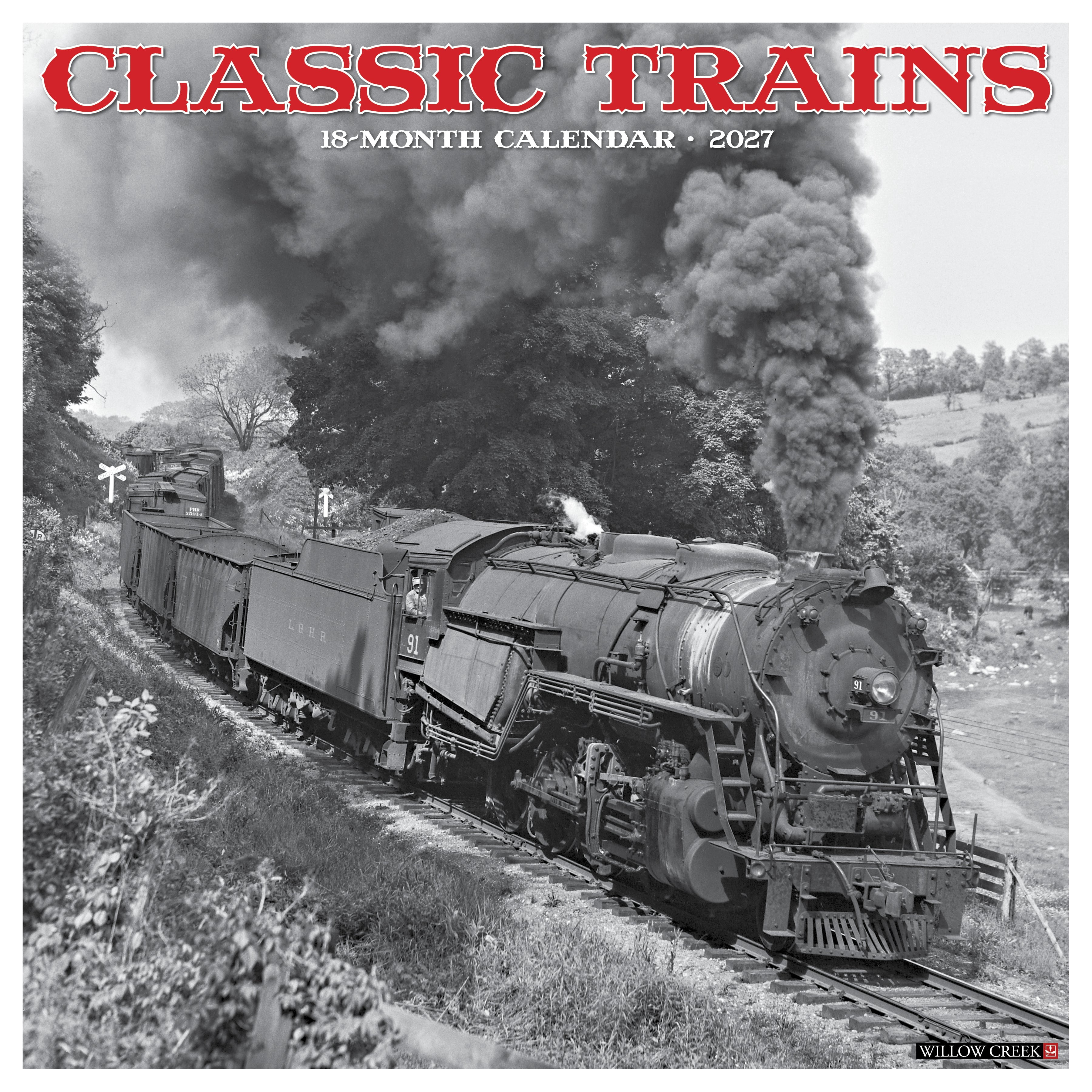 Willow Creek Press, Classic Trains 2027 Wall Calendar