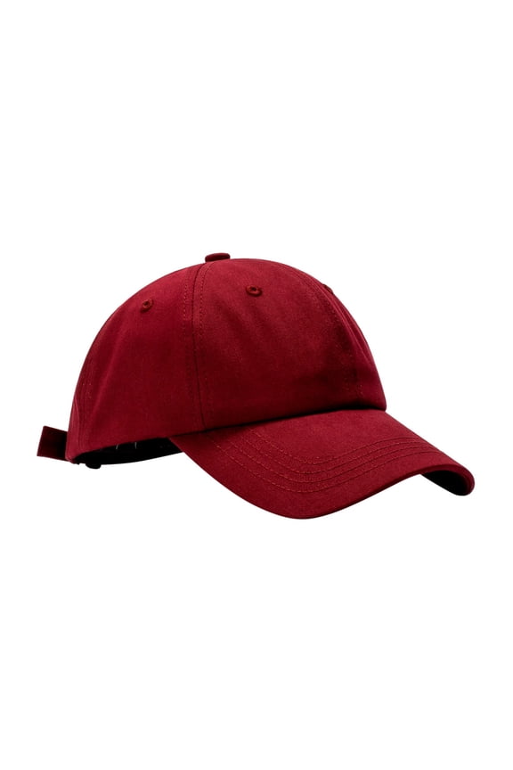 Classic and Trendy Men and Women Summer Outdoor Casual Baseball Cap with Sun UV Protection Visor,Stylish Everyday Hat Perfect for Work,Vacation,Date,Party,and Daily Wear Wine One Size