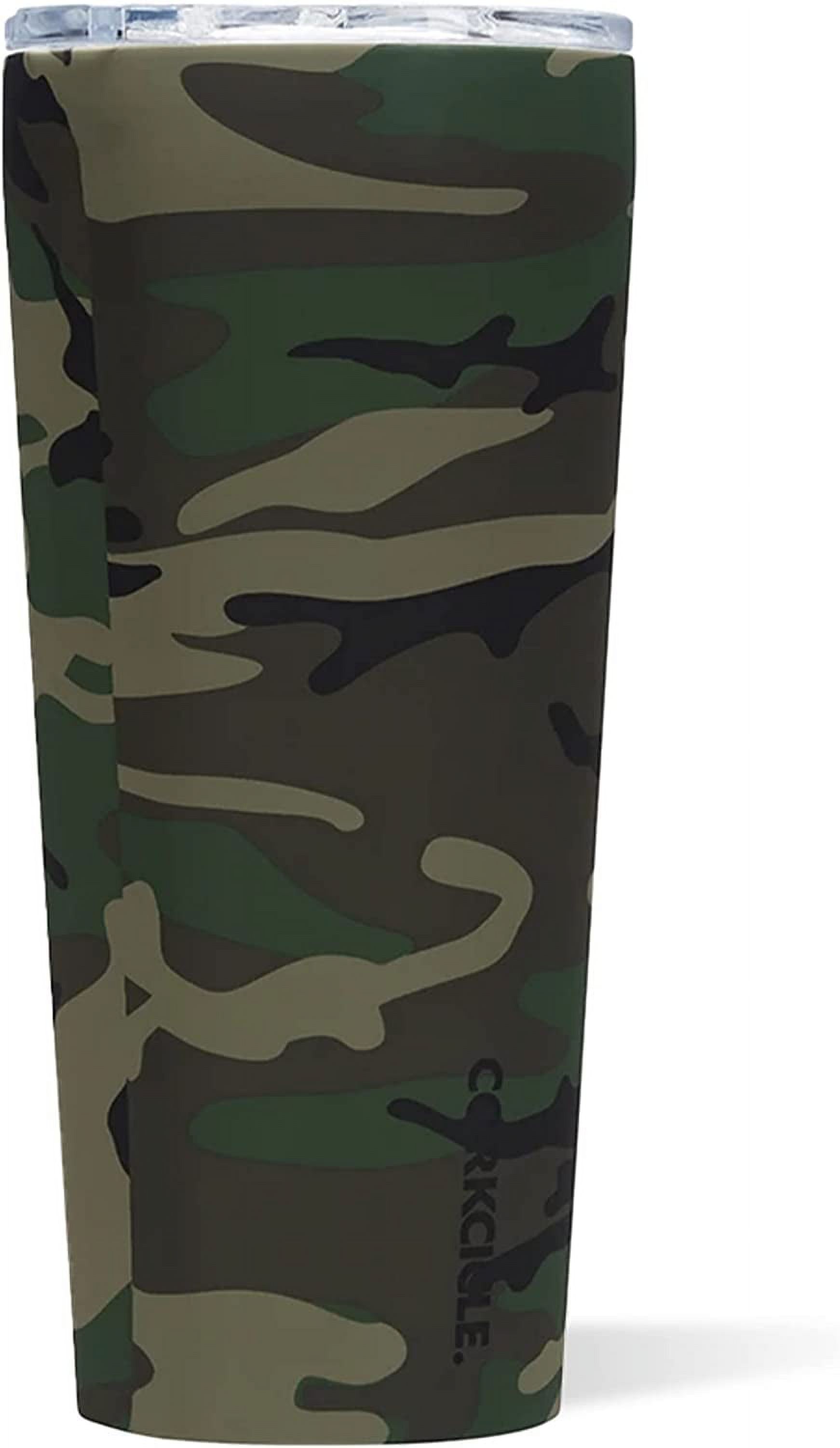 Classic Triple Insulated Coffee Mug With Lid, Woodland Camo, 24 Oz