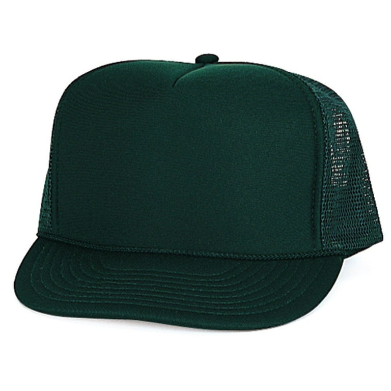 Classic Trucker Baseball Hats Caps Foam Mesh Blank Solid Two Tone