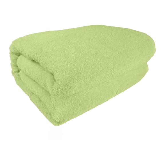Classic Turkish Towels CTT - Premium Turkish Jumbo Bath Sheet, 100% Turkish Cotton, Absorbent & Ultra Comfy Bath Towel Sheets for Hotel & Spa | 40"x80" (Green)
