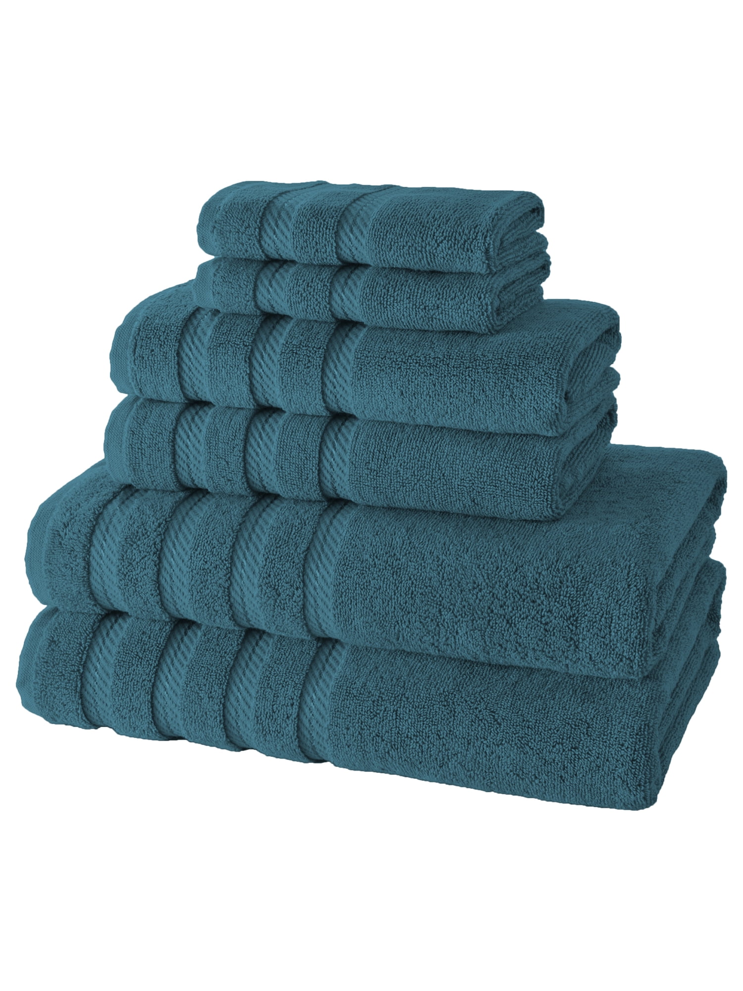 Classic Turkish Towels Genuine Cotton Soft Absorbent Premium Antalya 6 Piece Set With 2 Bath Towel 2 Hand Towel 2 Washcloth Walmart