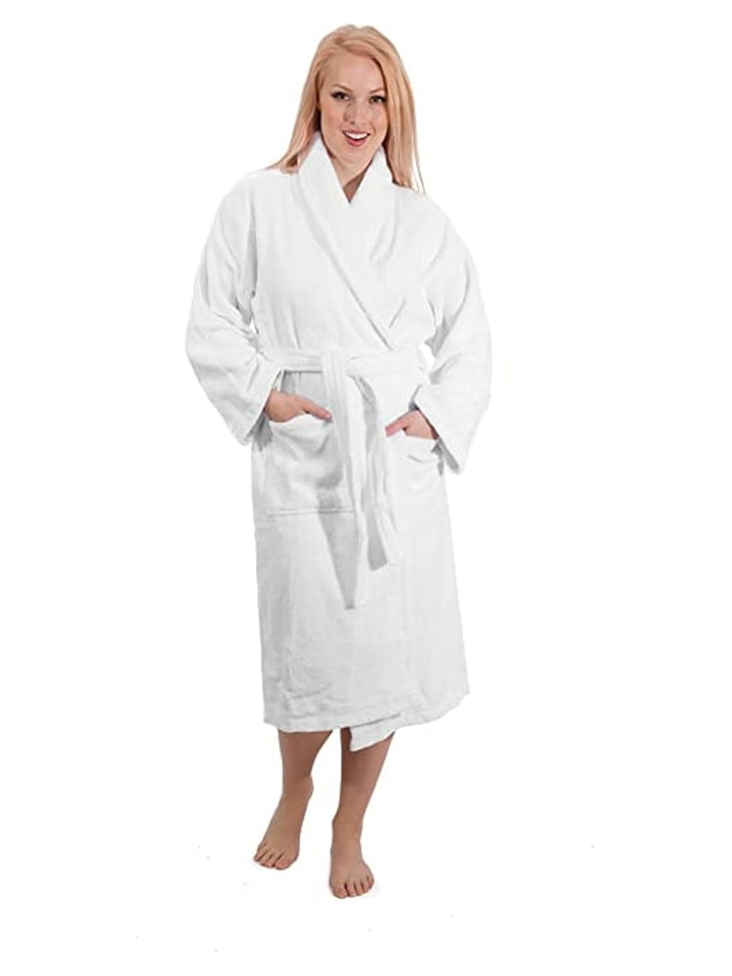 Classic Turkish Towels Shawl Collar Italian Style Terrycloth Bathrobe