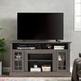thumbnail image 1 of Classic Tv Stand 65" - Dark Walnut, Home Entertainment Essential Modern Media Unit For Walnut & Spacious Interior, 1 of 6
