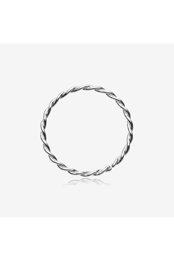 Classic Twist Wire Steel Bendable Hoop Ring