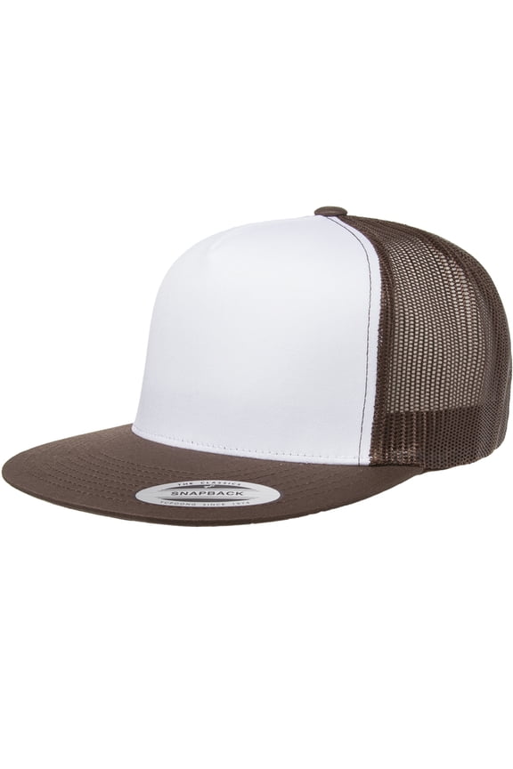 Classic Two Tone Trucker Cap , 6006 , BROWN/ WHT/ BRWN , One Size